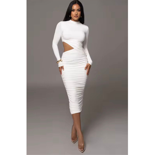 VESTIDO MIDI AJUSTADO