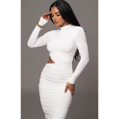 VESTIDO MIDI AJUSTADO