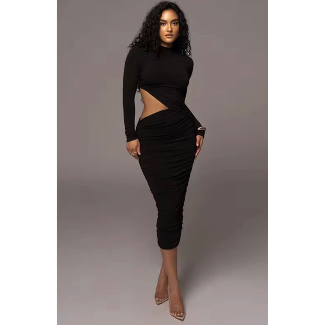 VESTIDO MIDI AJUSTADO