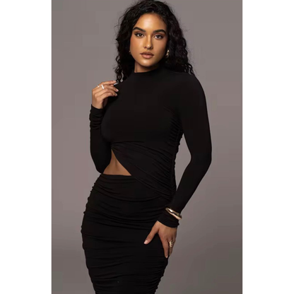 VESTIDO MIDI AJUSTADO